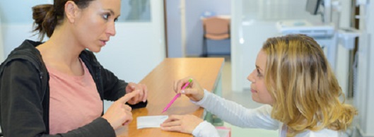 Patientin in der gynäkologischen Praxis