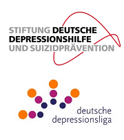 Logos der Stiftung Deutsche Depressionshilfe und der Deutschen DepressionsLiga e.V.